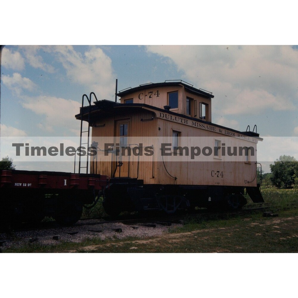 1980s 35mm Slide Trains - Duluth Missabe & Iron Range (DM&IR) #C-74 caboose